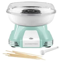 Maskiner För Spunnet Socker-GOURMETmaxx Sockervaddmaskin 500W mint/vit