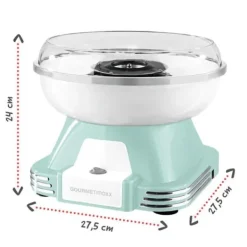 Maskiner För Spunnet Socker-GOURMETmaxx Sockervaddmaskin 500W mint/vit