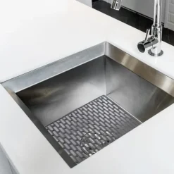 Grå gummimatta för diskho 33x28 cm