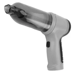 Grå sladdlös bildammsugare Handhållen Kraftfull hemdammsugare för dubbla ändamål Sladdlös handdammsugare