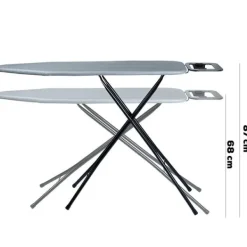 Grå strykbräda 130x34x87,5 cm