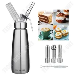 Gräddevisp - TD - 500ml - Aluminium - Ergonomisk - 3 st rostfria munstycken