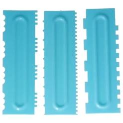 Gör-det-själv gräddskrapa kammar Fondant tårta mönster modellering verktyg för hem kök Bageri1 set (12 st)