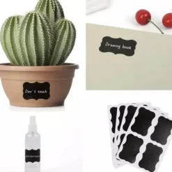 Tillbehör Till Matförvaring-Griffeletiketter | Märkning av Burkar | 24st Etiketter + Penna