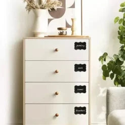 Tillbehör Till Matförvaring-Griffeletiketter | Märkning av Burkar | 24st Etiketter + Penna