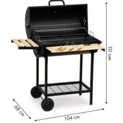 Viking Choice Grill med lock och värmeställ - inklusive termostat - 104x68x94 cm