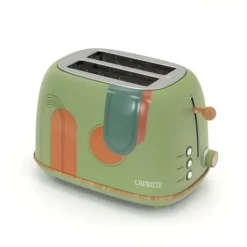 Brödrostar & Brödgrillar-Grill Toast - CAPRIZZE - Kaito - Extra Stor Dubbel Springa - 6 Grillnivåer - Matt Grön