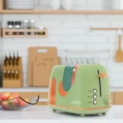 Brödrostar & Brödgrillar-Grill Toast - CAPRIZZE - Kaito - Extra Stor Dubbel Springa - 6 Grillnivåer - Matt Grön