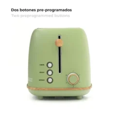 Brödrostar & Brödgrillar-Grill Toast - CAPRIZZE - Kaito - Extra Stor Dubbel Springa - 6 Grillnivåer - Matt Grön