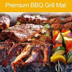 Grillar-Grillnät/grillmatta Non-stick Svart 3-pack