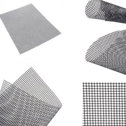 Grillar-Grillnät/grillmatta Non-stick Svart 3-pack