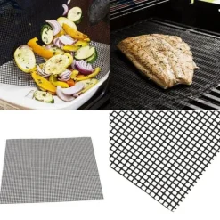 Grillar-Grillnät/grillmatta Non-stick Svart 3-pack