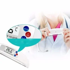 Grilltermomter - Digital Termometer i Vikbar Design