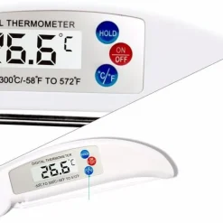 Grilltermomter - Digital Termometer i Vikbar Design
