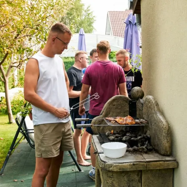 Grilltångset, rostfritt stål, 24x8.5x4.5 cm, silver