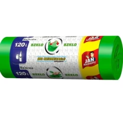 Gröna sopsäckar för glassegregering 120 l