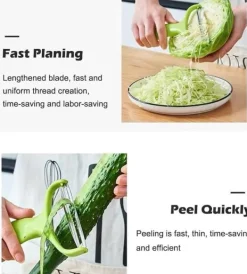 Grönsaks Skalare med Extra Brett Blad