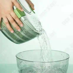 Salladsslungor-Grönsaksdehydrator - TECH DISCOUNT - Vevarm - 4L - Plastik - Grön