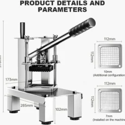 Grönsakskniv, Rostfritt stål, Ergonomiskt handtag,Silver