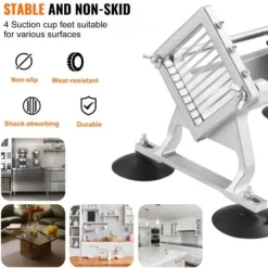 Grönsaksskärare, 3/8 tum, 0,95x0,95 cm, rostfritt stål, manuell