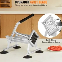 Grönsaksskärare, 3/8 tum, 0,95x0,95 cm, rostfritt stål, manuell