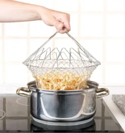 Grytinsats - multifunktionell korg för ångkokning, stekning, avrinning