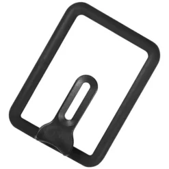 Grytlock i glas - Ståligt silikonlock för rektangelpanna (svart, 13 x 18 cm)