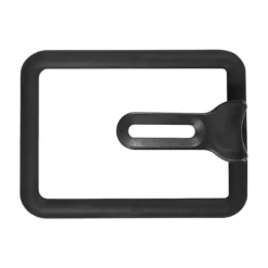 Grytlock i glas - Ståligt silikonlock för rektangelpanna (svart, 13 x 18 cm)