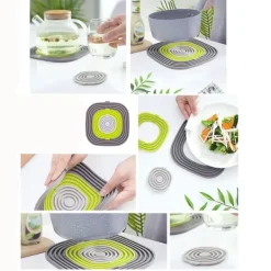 Grytunderlag i silikon 3-i-1