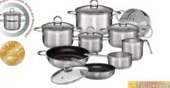 Köksutrustningsset-GSW Alara - 14-delat rostfritt stål köksredskap - Alla spisar inklusive induktion