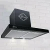 Köksfläktar-GURARI GCH 462 BL 6 Prime + kolfilter, köksfläkt 60 cm / 1000 m³/h / köksfläkt i svart + kolfilter