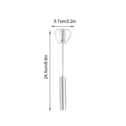 Halvautomatisk äggvisp i rostfritt stål Mixer Mixer Mjölkskummare Köksredskap (K3328#A (S))