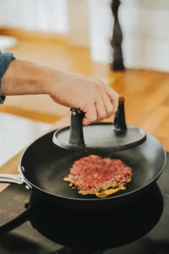 Dorre Hamburgerpress Hally Gjutjärn