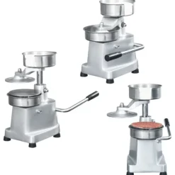 Hamburgerpress i aluminium med 500 pappersark | Diameter: 13 cm | Perfekt för professionell användning