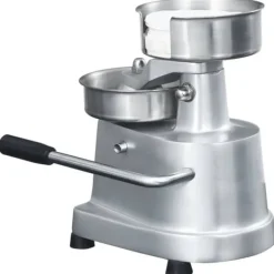 Hamburgerpress i aluminium med 500 pappersark | Diameter: 13 cm | Perfekt för professionell användning