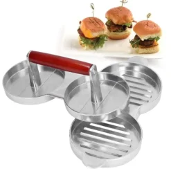 Pressar-Hamburgerpress Multifunktionell rund hamburgerbiffpressform Hushållsköksverktyg