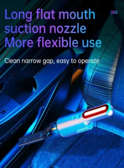 Handdammsugare till bilen, uppladdningsbar, med LED