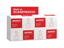 Katrin Handduksark, , 2-lagers, W-fold, 32x20,3cm, 8 cm, vit - (15 st.)