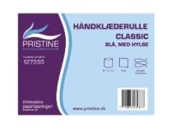 Pappershanddukar-Handduksrulle Pristine Classic 196mm x 240m 1-lagig med hylsa blå,6 rl/krt