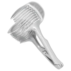 Handhållen Lökskärare Bekväm Rostfri Stål Hållbar Multifunktionell Citronhållare för Köksrestauranger