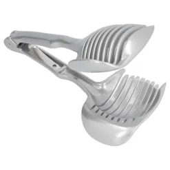 Handhållen Lökskärare Bekväm Rostfri Stål Hållbar Multifunktionell Citronhållare för Köksrestauranger