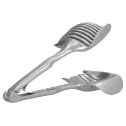 Handhållen Lökskärare Bekväm Rostfri Stål Hållbar Multifunktionell Citronhållare för Köksrestauranger