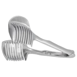 Handhållen Lökskärare Bekväm Rostfri Stål Hållbar Multifunktionell Citronhållare för Köksrestauranger