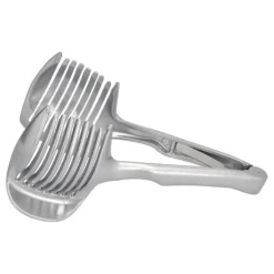 Handhållen Lökskärare Bekväm Rostfri Stål Hållbar Multifunktionell Citronhållare för Köksrestauranger