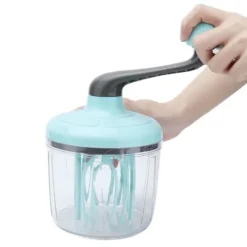 Vispar-Handmixer PP Handhållen äggvisp med avtagbart handtag gräddvisp Bekväm och halkfri ljusgrön för kök
