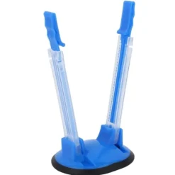 Hands-Free Baggy Rack Clip - Adjustable Kitchen Food Storage Bag Opener (Blue)