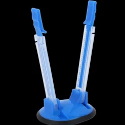 Hands-Free Baggy Rack Clip - Adjustable Kitchen Food Storage Bag Opener (Blue)