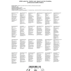 Vinflaskhållare-Hastighet rack för 8 flaskor pro flaskhållare