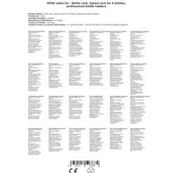 Vinflaskhållare-Hastighet rack för 8 flaskor pro flaskhållare