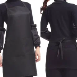 Hem Kök Enkel Snygg Ren Färg Förkläde - Orange